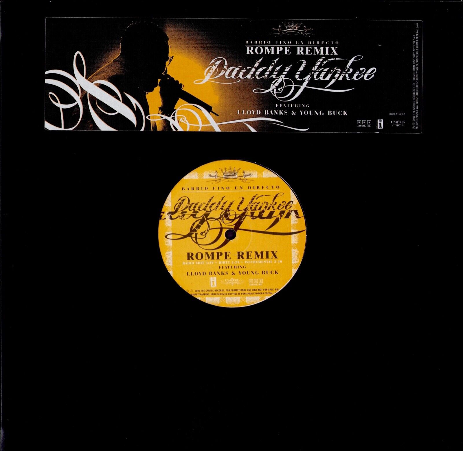 Daddy Yankee ‎- Rompe Remix Vinyl 12"