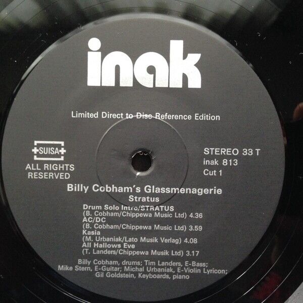 Billy Cobham's Glassmenagerie ‎- Stratus Vinyl LP