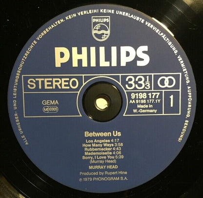 Murray Head ‎- Between Us Vinyl LP