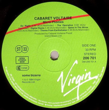 Cabaret Voltaire ‎- Micro-Phonies Vinyl LP