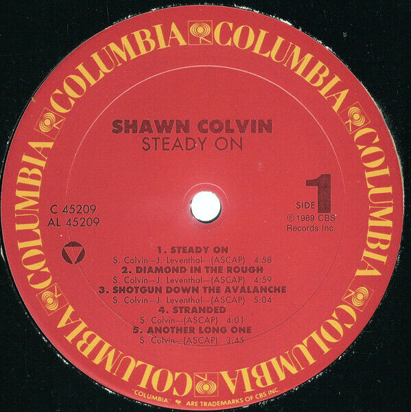 Shawn Colvin ‎- Steady On Vinyl LP