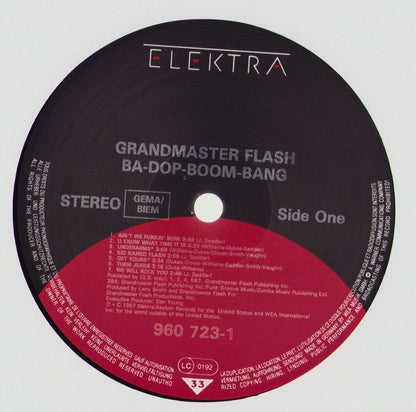 Grandmaster Flash - Ba-Dop-Boom-Bang Vinyl LP
