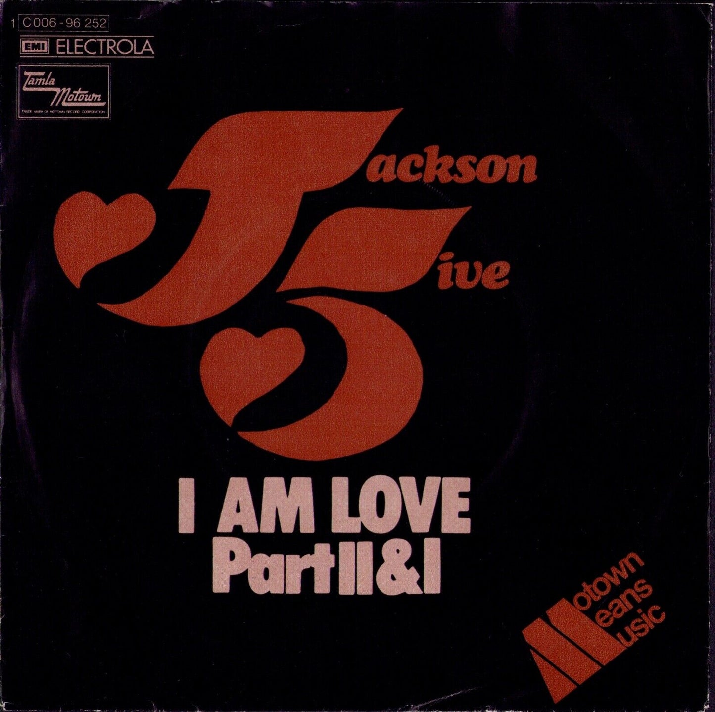 The Jackson 5 ‎- I Am Love Vinyl 7"