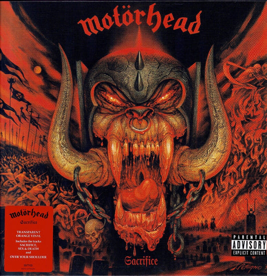 Motörhead - Sacrifice Orange Translucent Vinyl LP Limited Edition