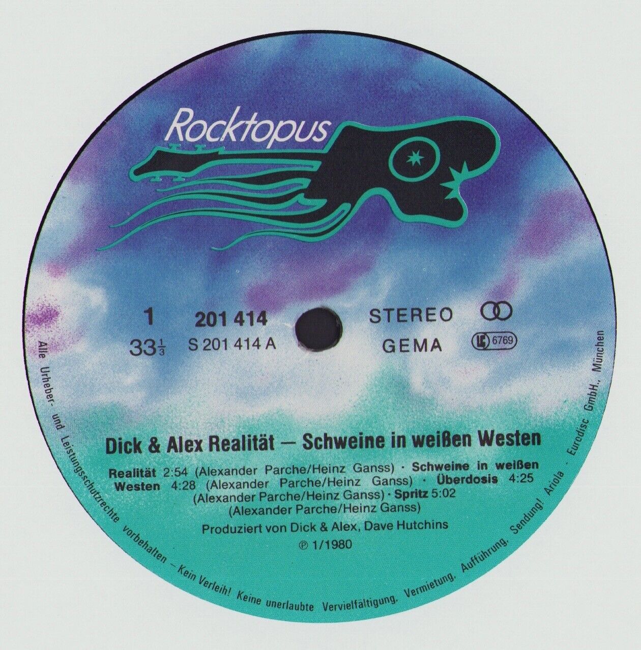 Dick + Alex - Schweine In Weissen Westen Vinyl LP + Poster