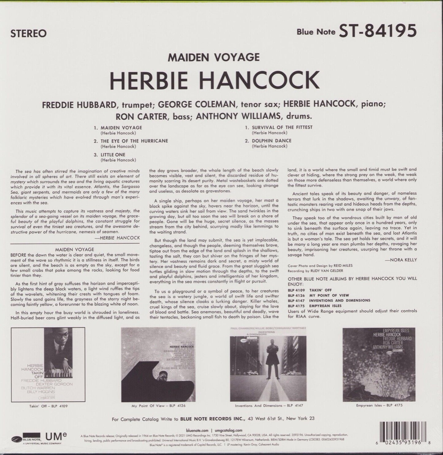 Herbie Hancock ‎- Maiden Voyage Vinyl LP