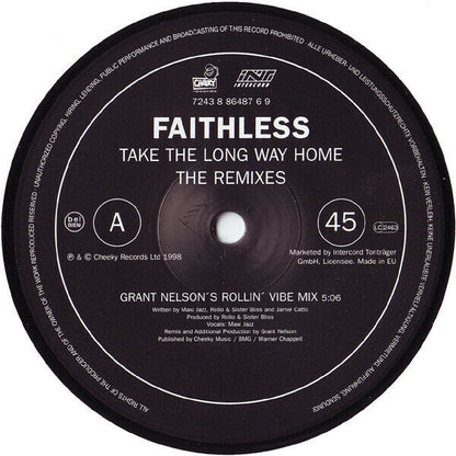 Faithless ‎- Take The Long Way Home The Remixes Vinyl 2x12"