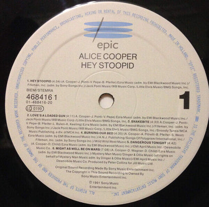 Alice Cooper - Hey Stoopid Vinyl LP