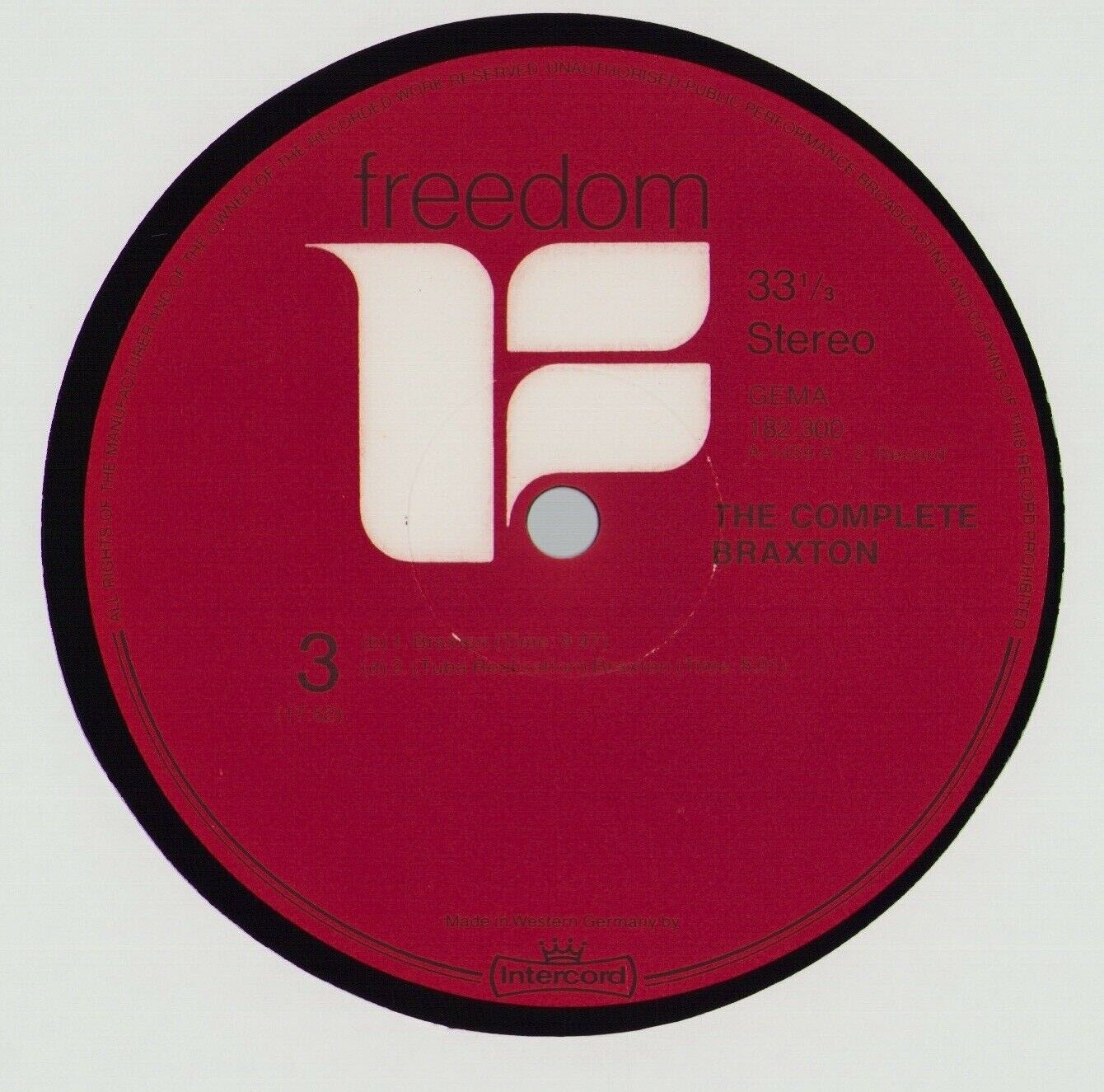 Anthony Braxton ‎- The Complete Braxton Vinyl 2LP