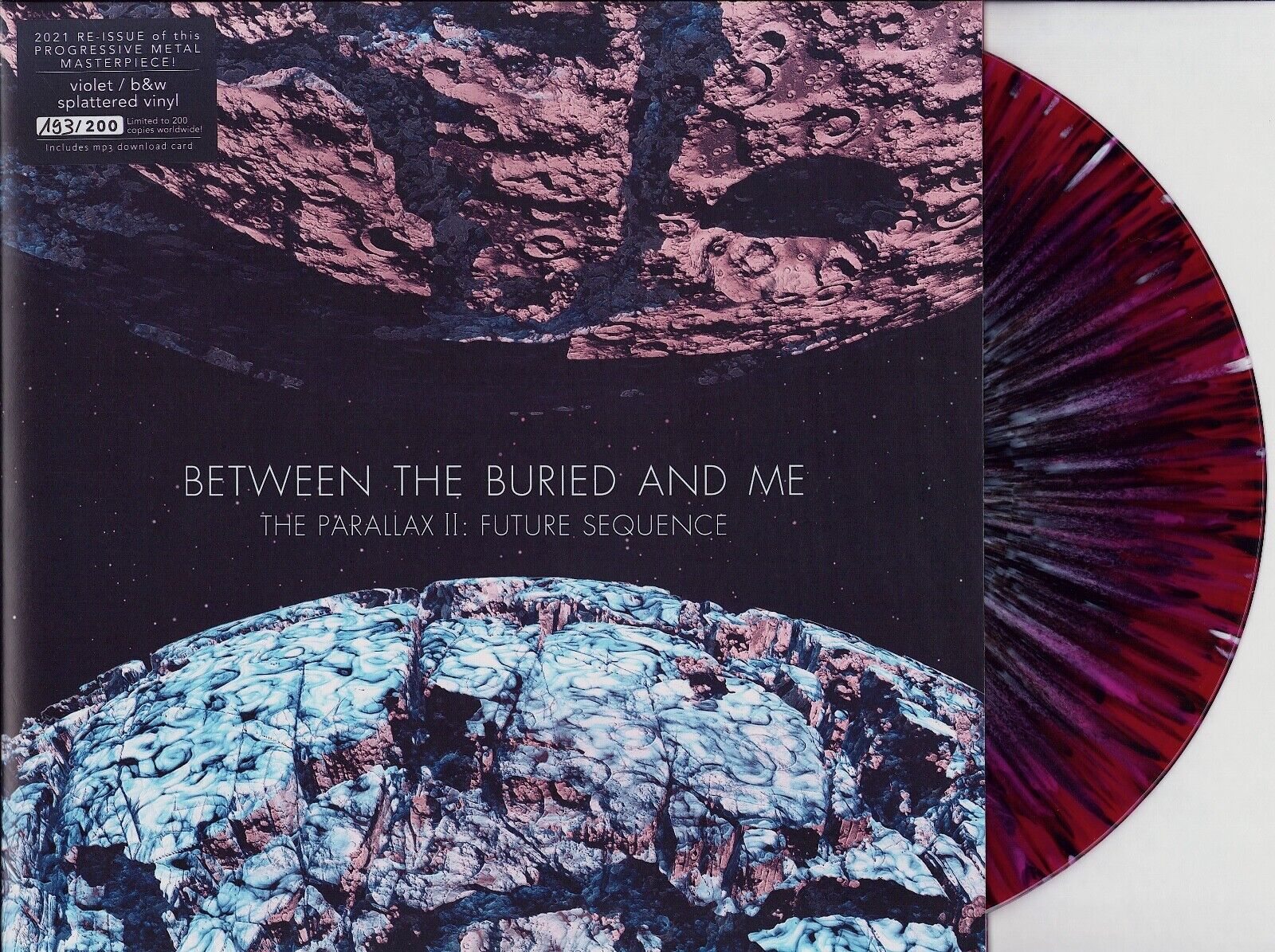 Between The Buried And Me ‎- The Parallax II: Future Sequence Violet With Black & White Splatter Vinyl 2LP