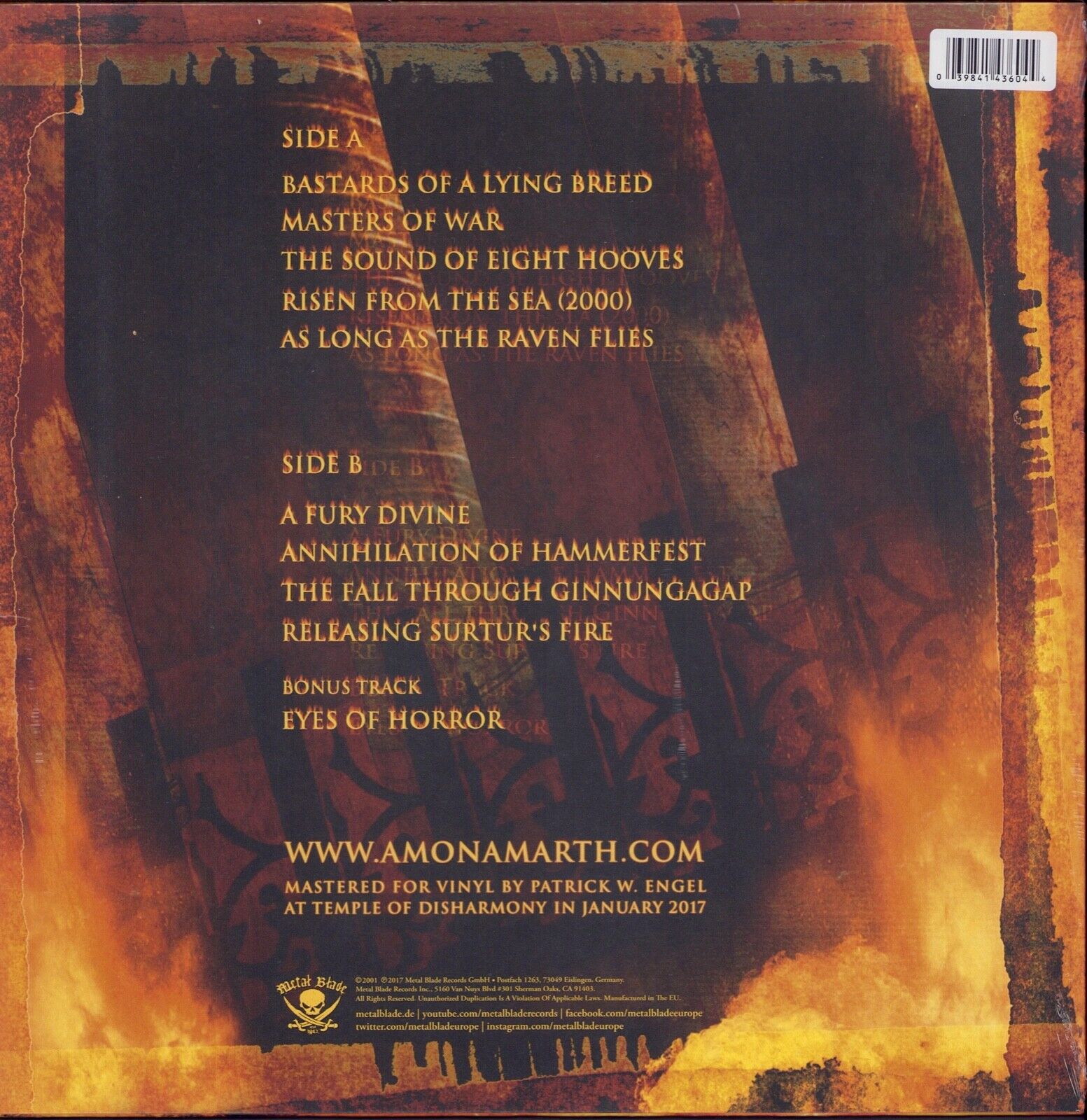 Amon Amarth - The Crusher Brown Beige Marbled Vinyl LP Ultimate Vinyl Edition
