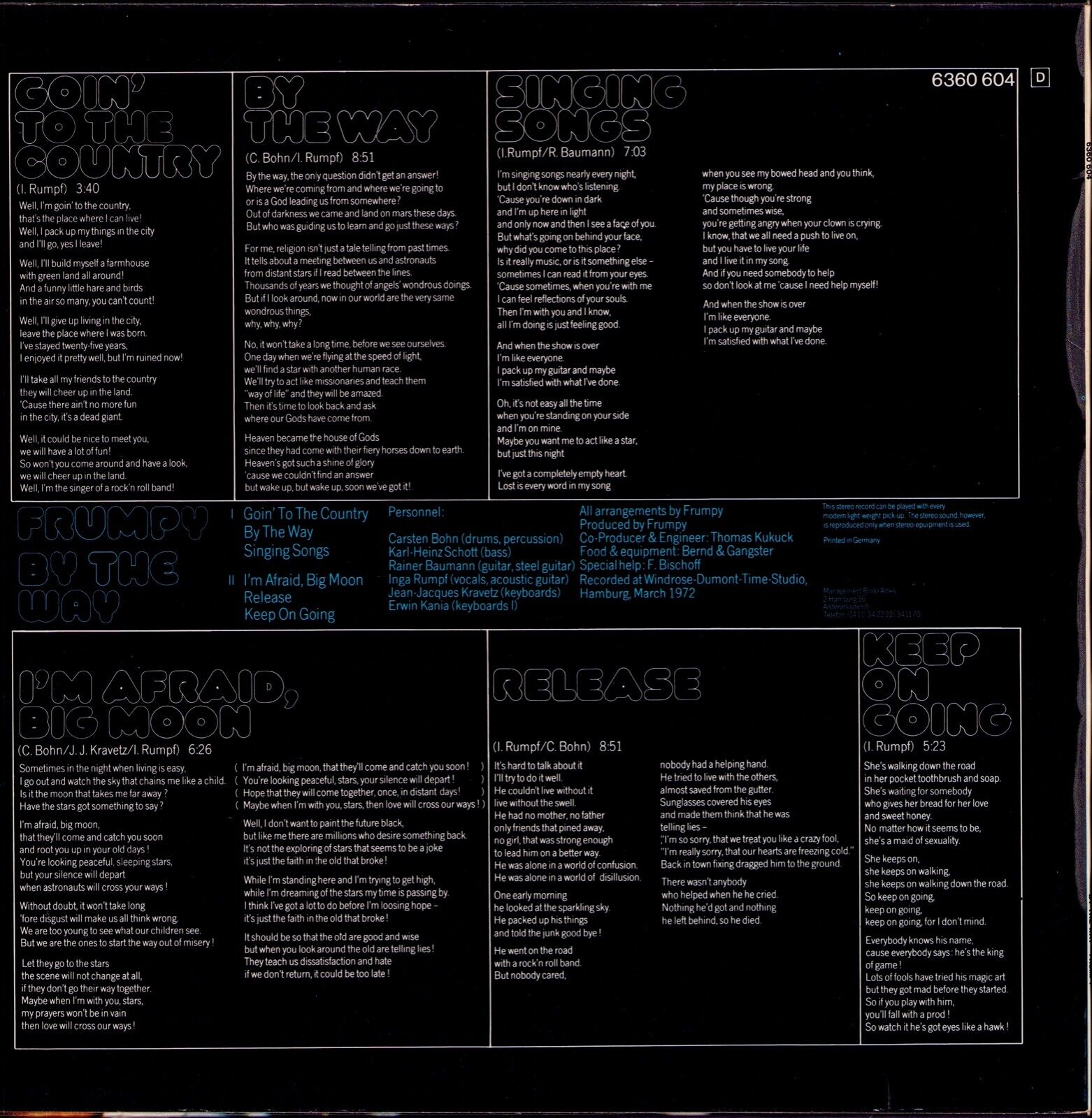 Frumpy ‎- By The Way Vinyl LP