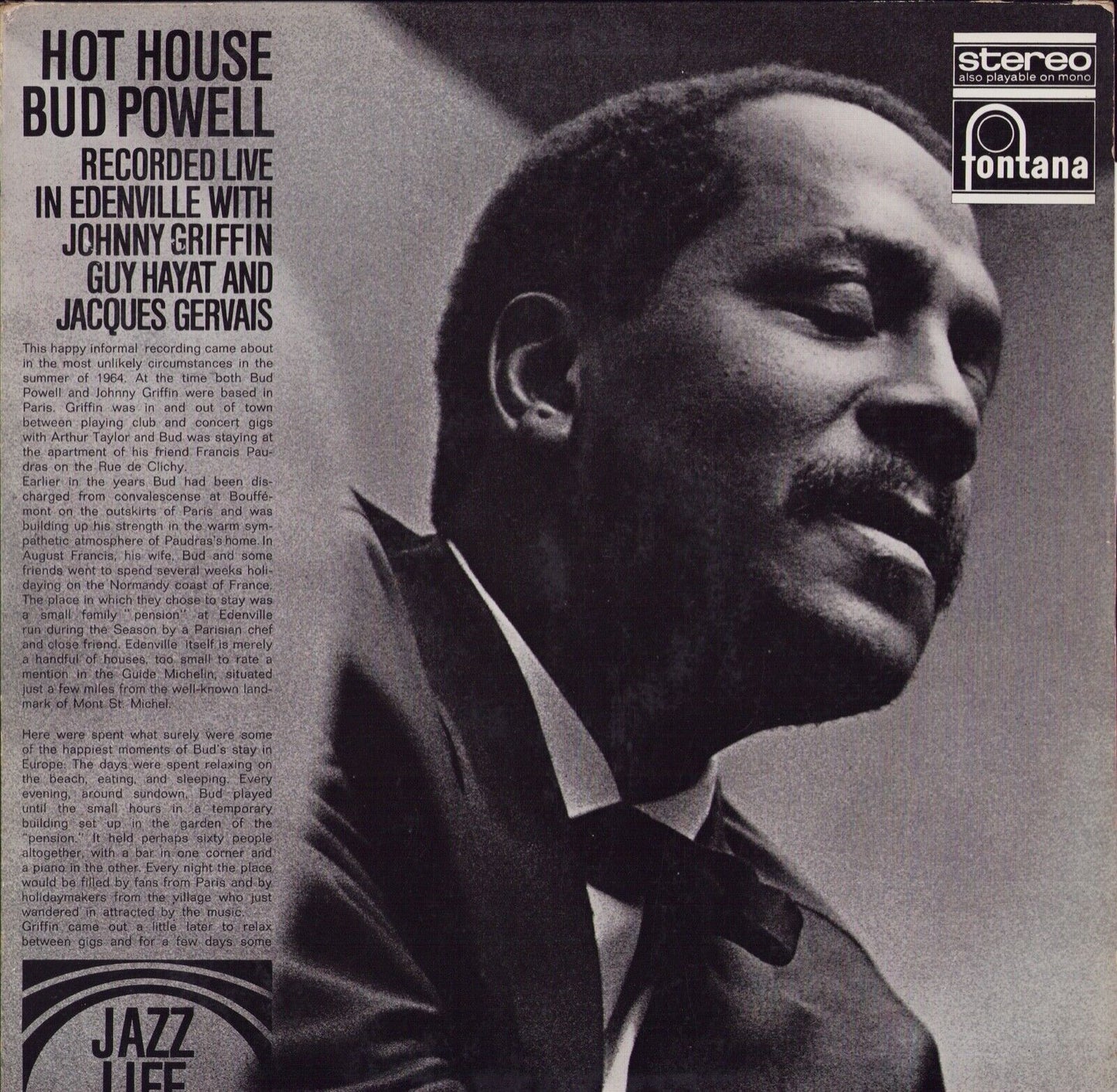 Bud Powell ‎- Hot House Vinyl LP