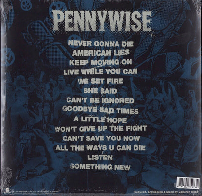 Pennywise ‎- Never Gonna Die Blue Translucent Vinyl LP