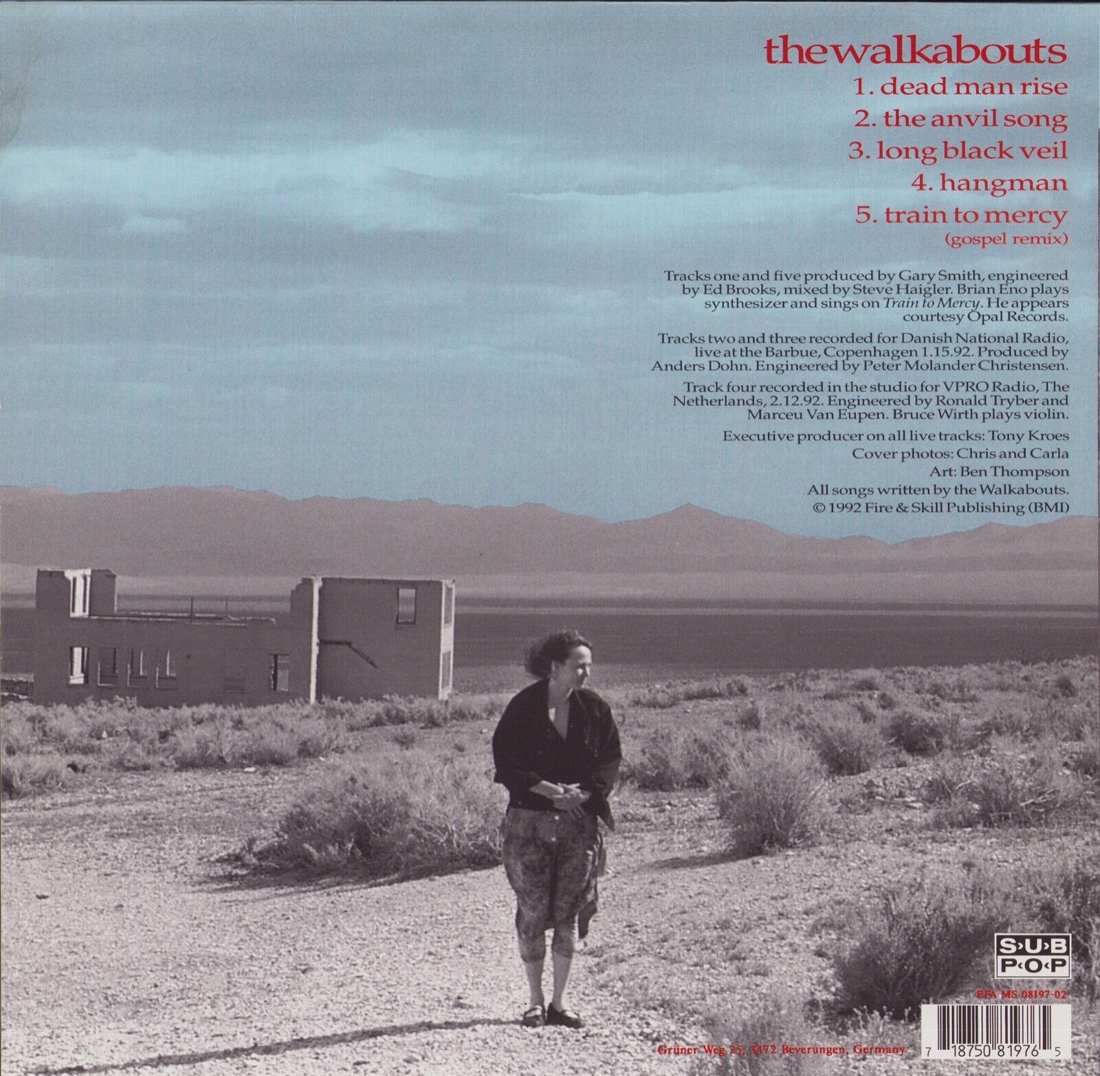 The Walkabouts - Dead Man Rise Vinyl 12"