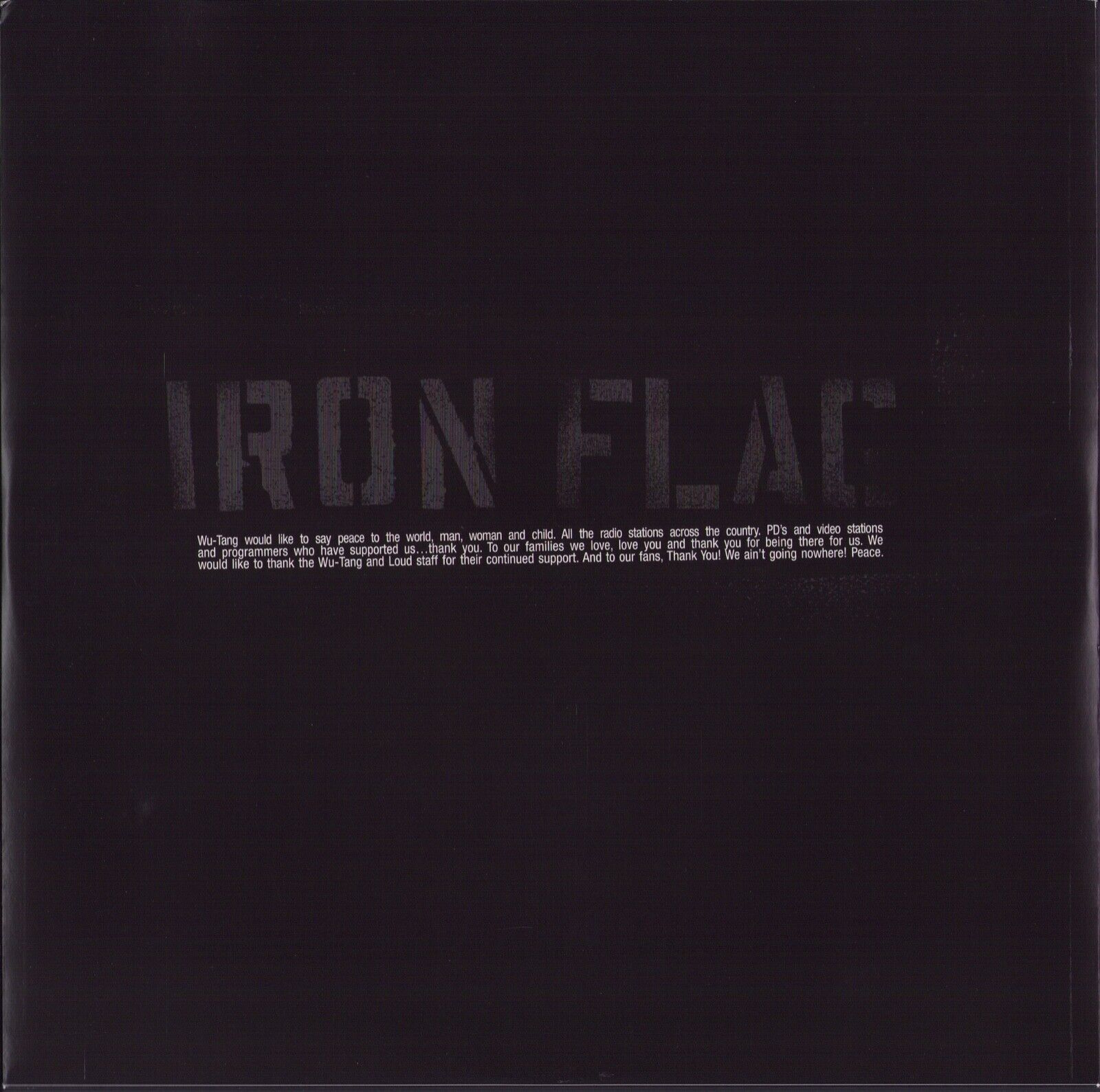Wu-Tang Clan ‎- Iron Flag Vinyl 2LP