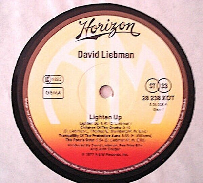 David Liebman ‎- Light'n Up, Please! Vinyl LP