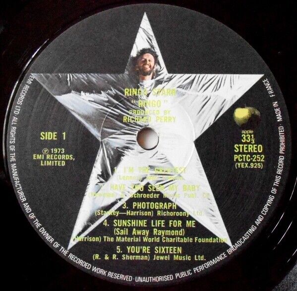 Ringo Starr ‎- Ringo Vinyl LP UK