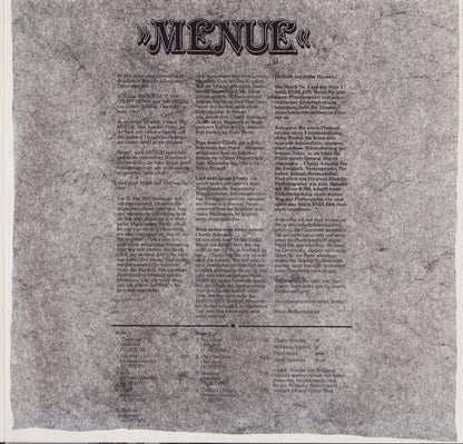 Charly Antolini - Menue Vinyl LP Limited Edition
