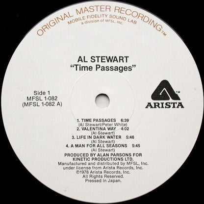 Al Stewart ‎- Time Passages Vinyl LP US Halfspeed Mastered