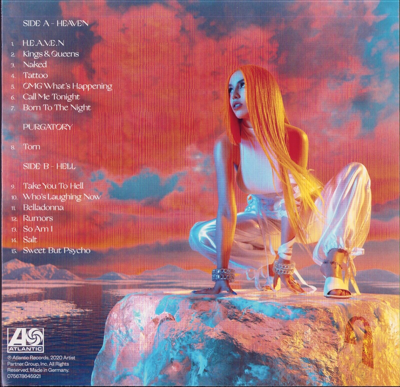 Ava Max - Heaven & Hell Orange Vinyl LP Limited Edition