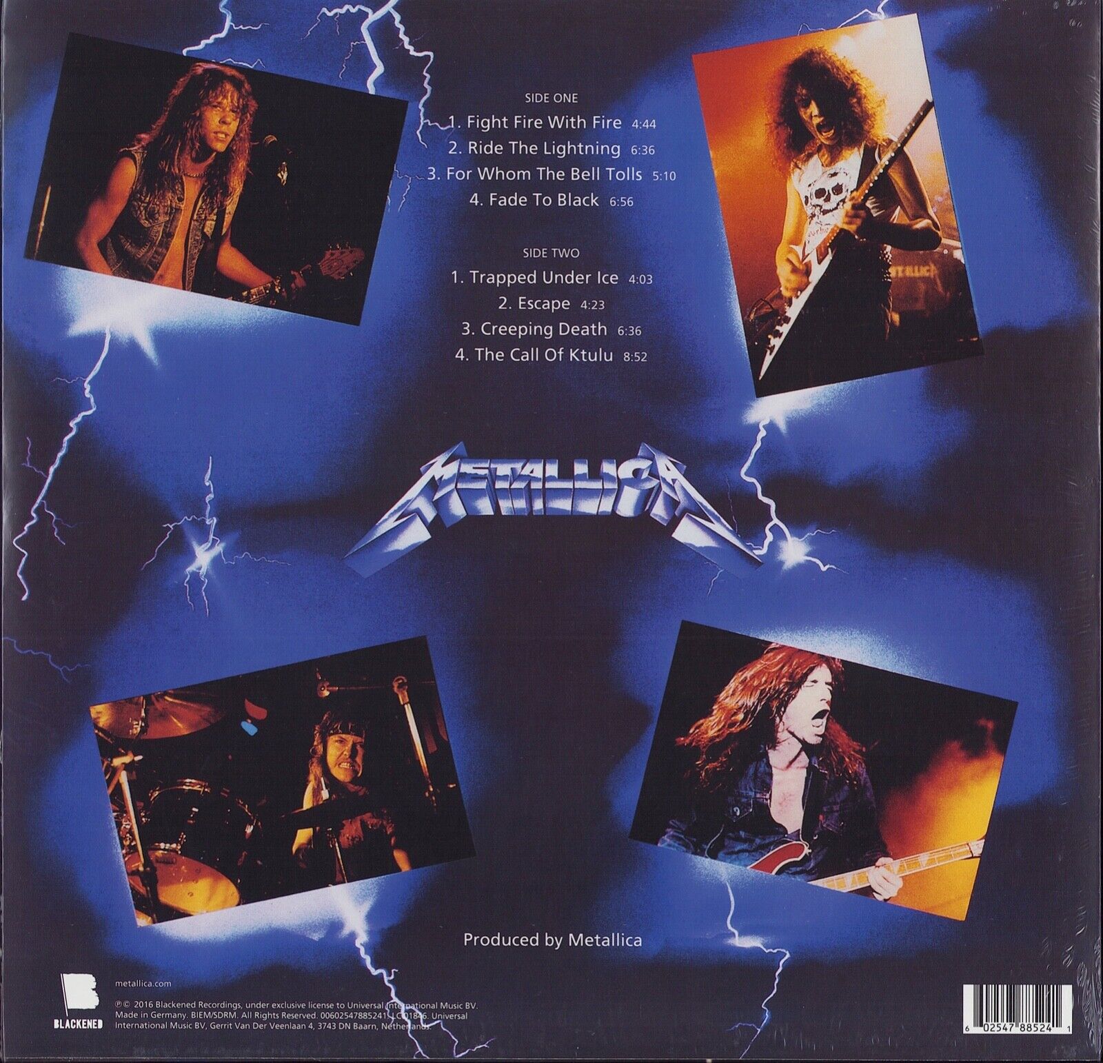 Metallica ‎- Ride The Lightning Viny LP