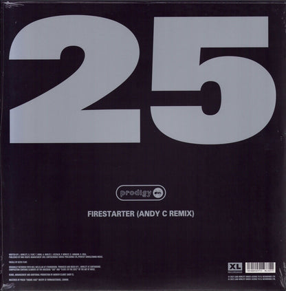 Prodigy ‎- Firestarter Andy C Remix Silver Vinyl 12"