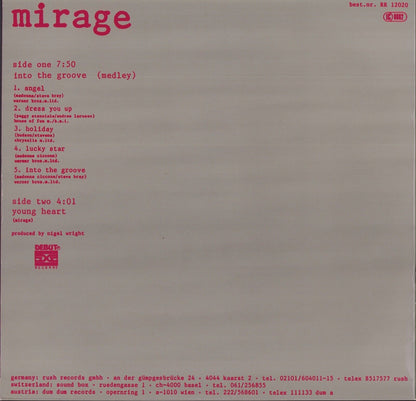 Mirage - Into The Groove Medley Vinyl 12"