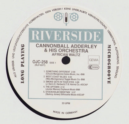 Cannonball Adderley And His Orchestra ‎- African Waltz Vinyl LP DE
