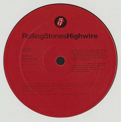 The Rolling Stones ‎- Highwire Full Length Version Vinyl 12"