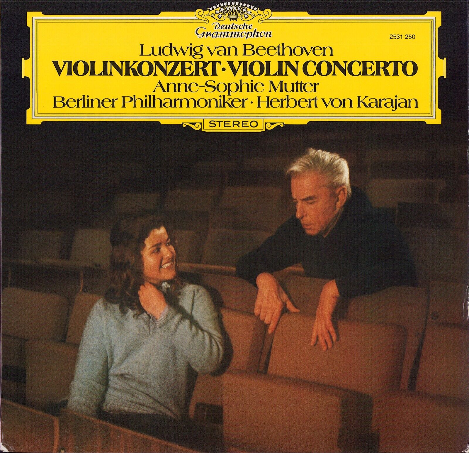 Ludwig van Beethoven - Anne-Sophie Mutter ∙ Berliner Philharmoniker ∙ Herbert von Karajan ‎- Violinkonzert ∙ Violin Concert Vinyl LP