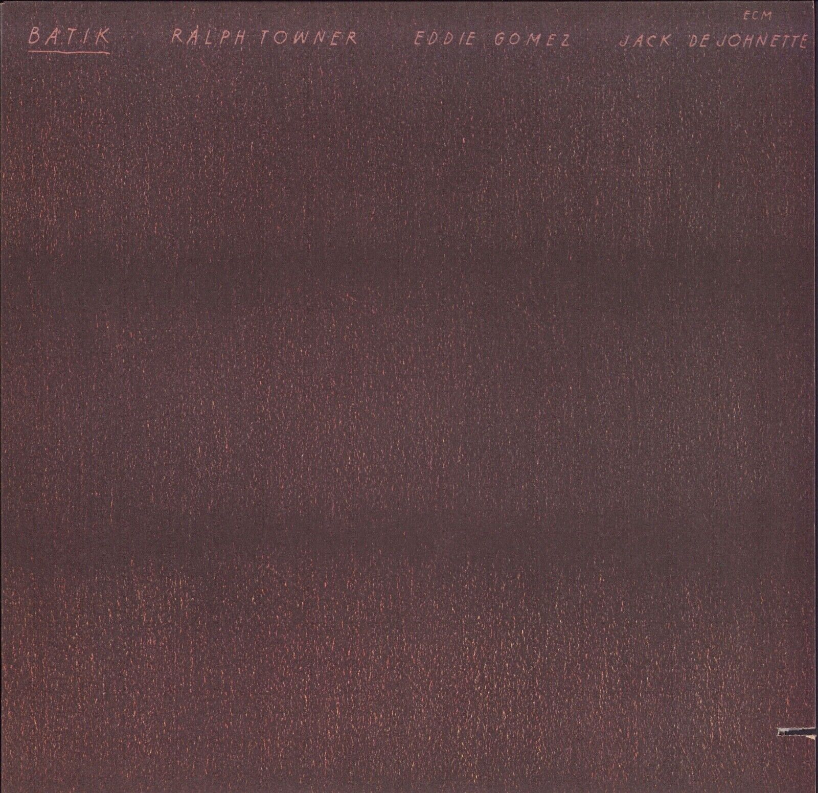Ralph Towner ‎- Batik Vinyl LP