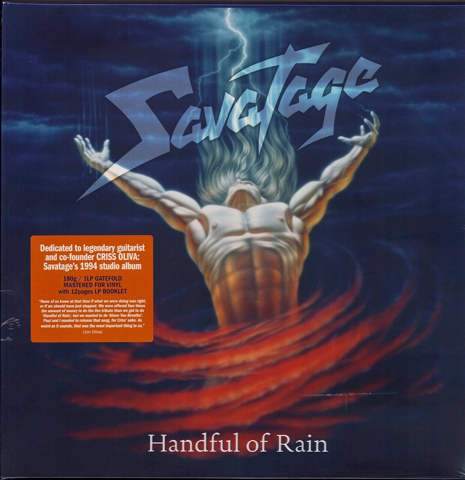 Savatage - Handful Of Rain Black Vinyl LP