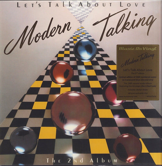 Modern Talking ‎– Let's Talk About Love - The 2nd Album Translucent Blue Vinyl LP