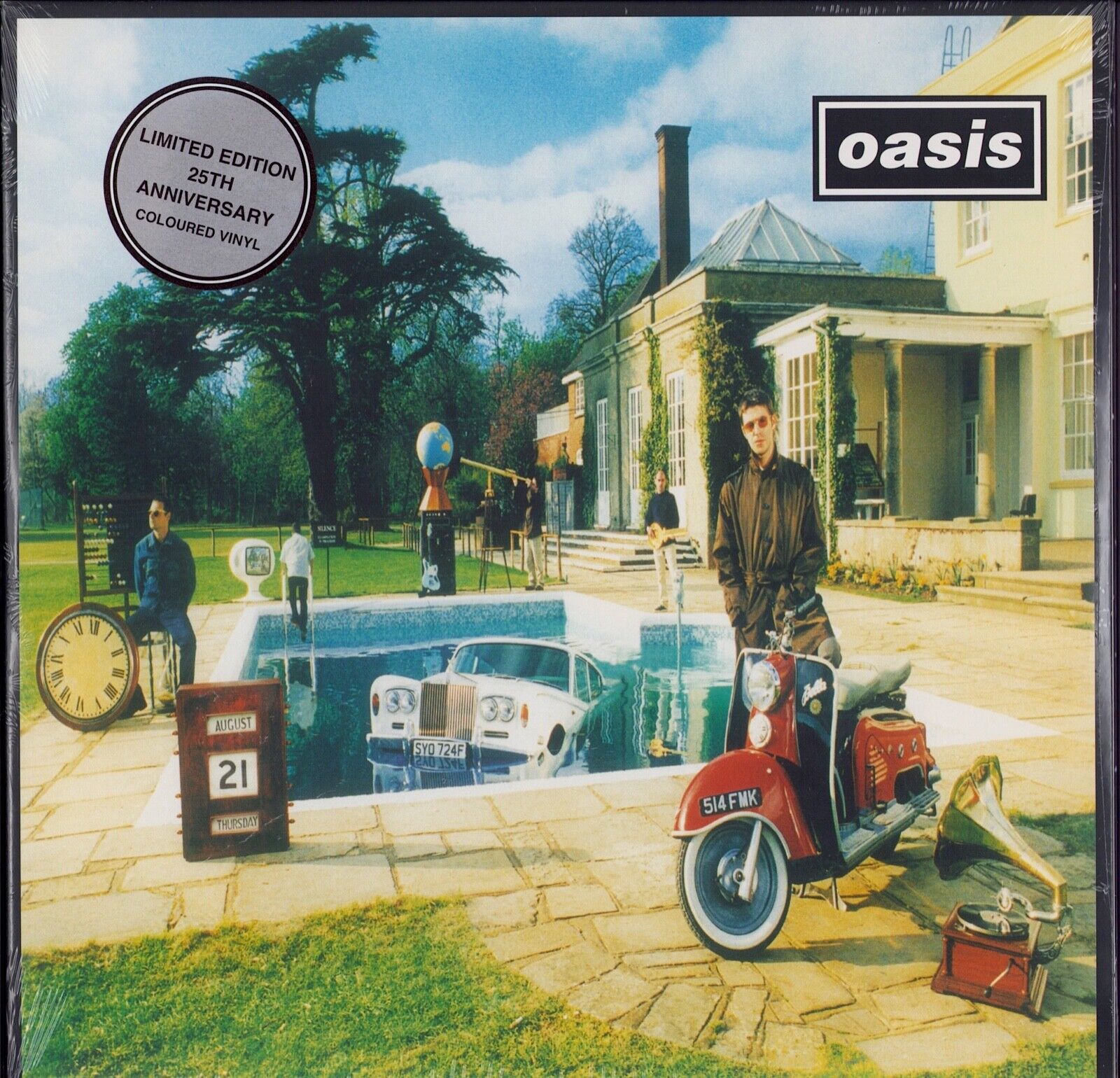 Oasis - Be Here Now Silver Metallic Vinyl 2LP