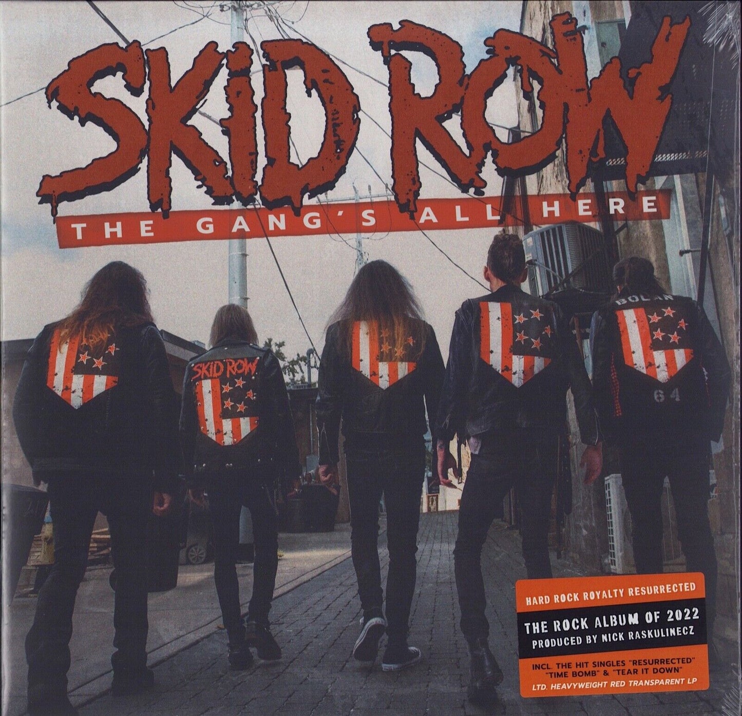 Skid Row ‎- The Gang's All Here Red Transparent Vinyl LP Limited Edition