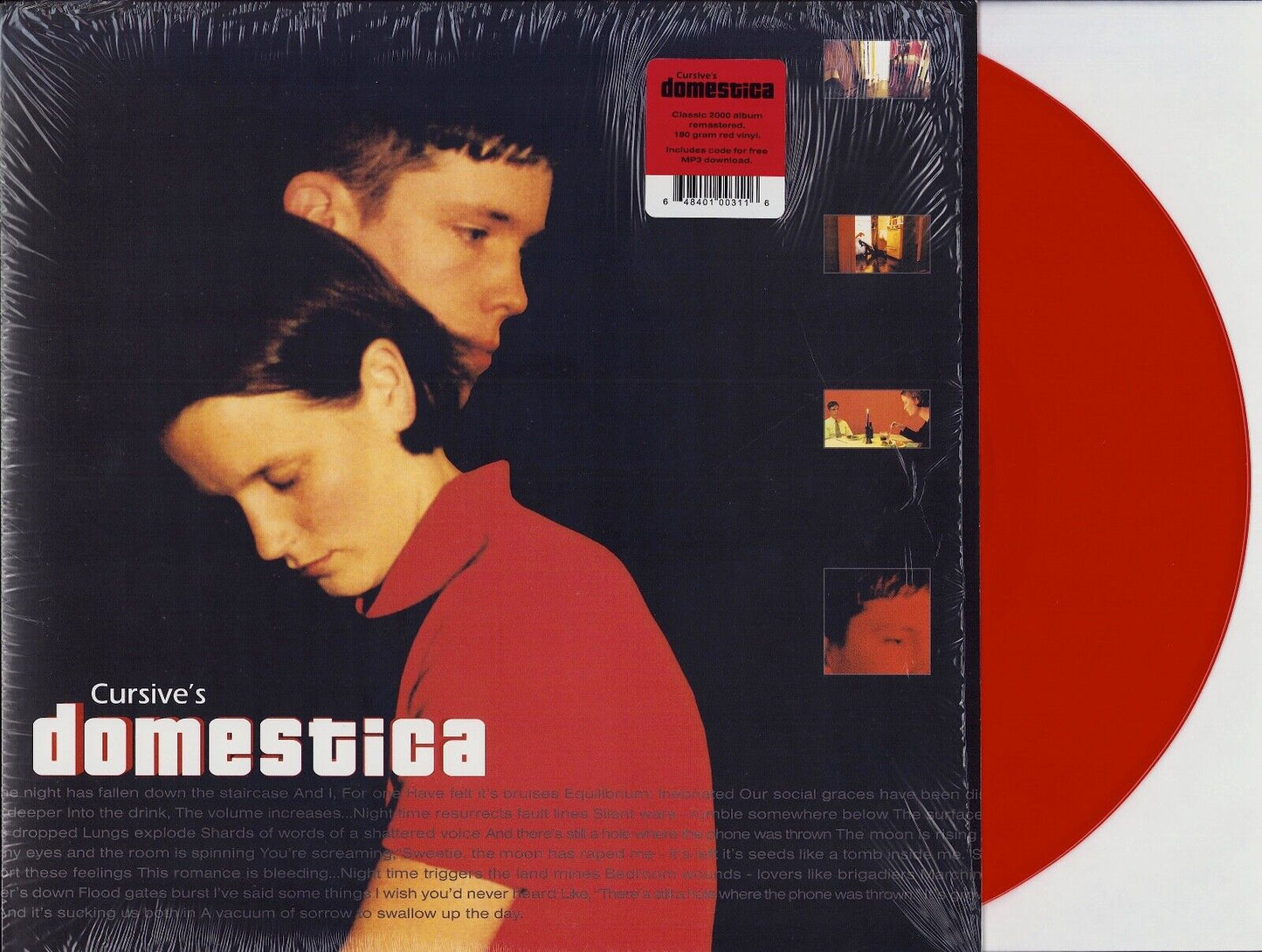 Cursive ‎- Domestica Red Translucent Vinyl LP Limited Edition