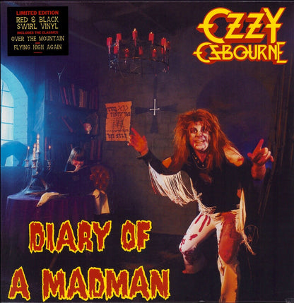 Ozzy Osbourne - Diary Of A Madman Red/Black Swirl Vinyl LP Limited Edition
