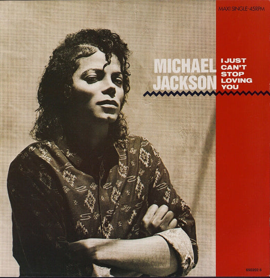 Michael Jackson ‎- I Just Can't Stop Loving You Vinyl 12"