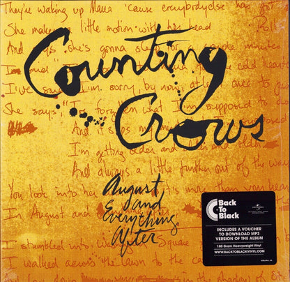 Counting Crows ‎- August And Everything After Vinyl 2LP