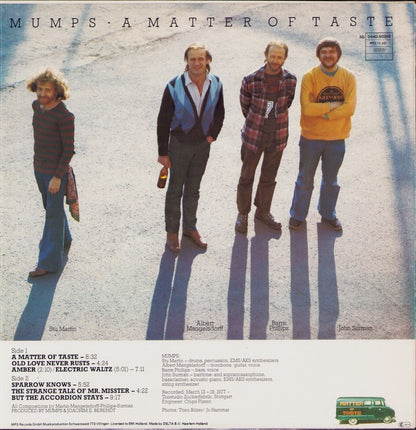 Mumps - A Matter Of Taste Vinyl LP