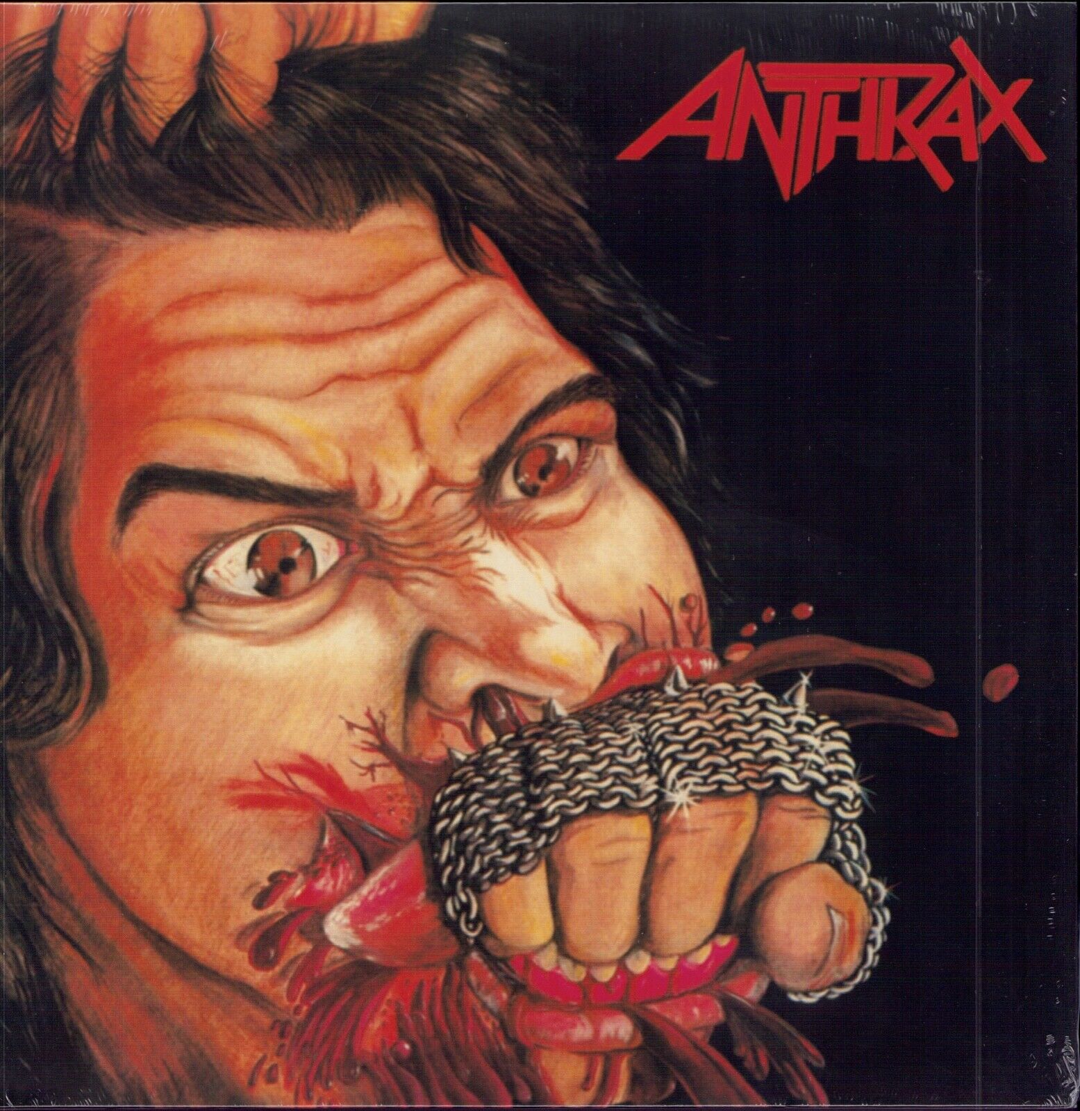 Anthrax - Fistful Of Metal Red & Black Splatter Vinyl Limited Edition