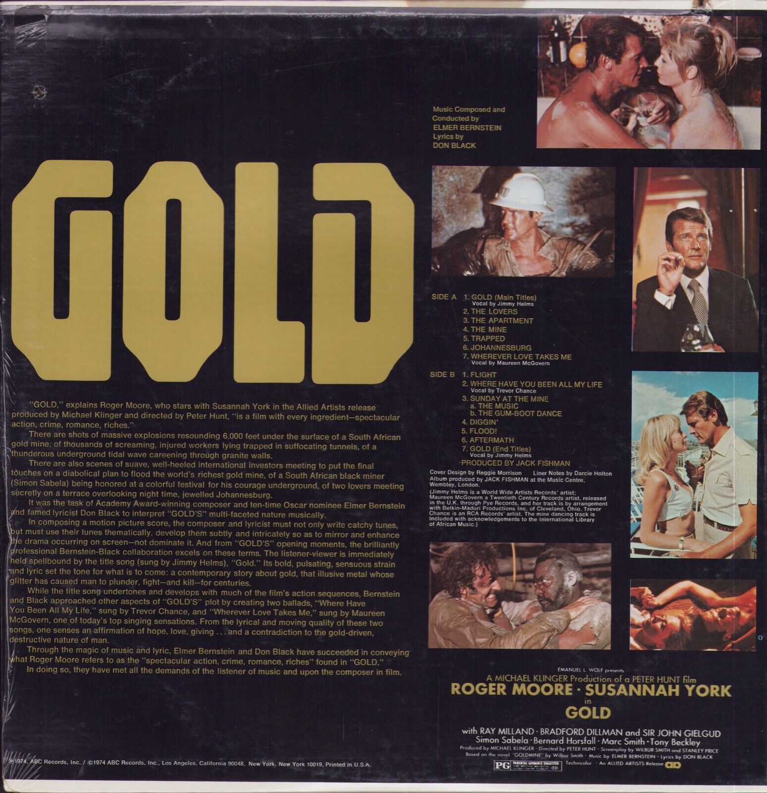 Elmer Bernstein - Gold Original Motion Picture Soundtrack Vinyl LP