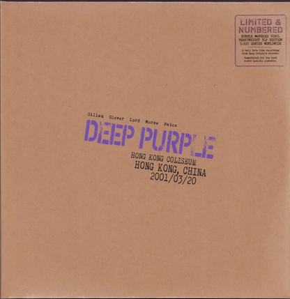 Deep Purple - Live In Hong Kong 2001 Purple Marbled Vinyl 3LP Limtied Edition