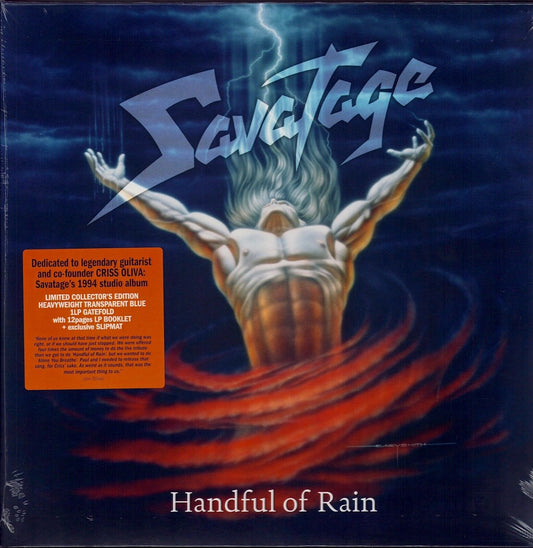Savatage - Handful Of Rain Transparent Blue Vinyl LP