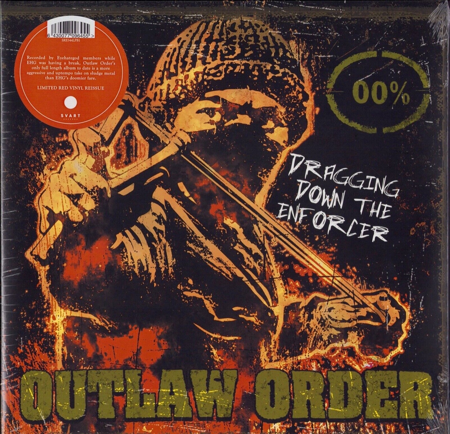 Outlaw Order - Dragging Down The Enforcer Red Vinyl LP Limited Edition