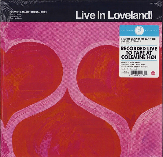 Delvon Lamarr Organ Trio ‎- Live In Loveland! Pink Swirl Translucent Vinyl 2LP