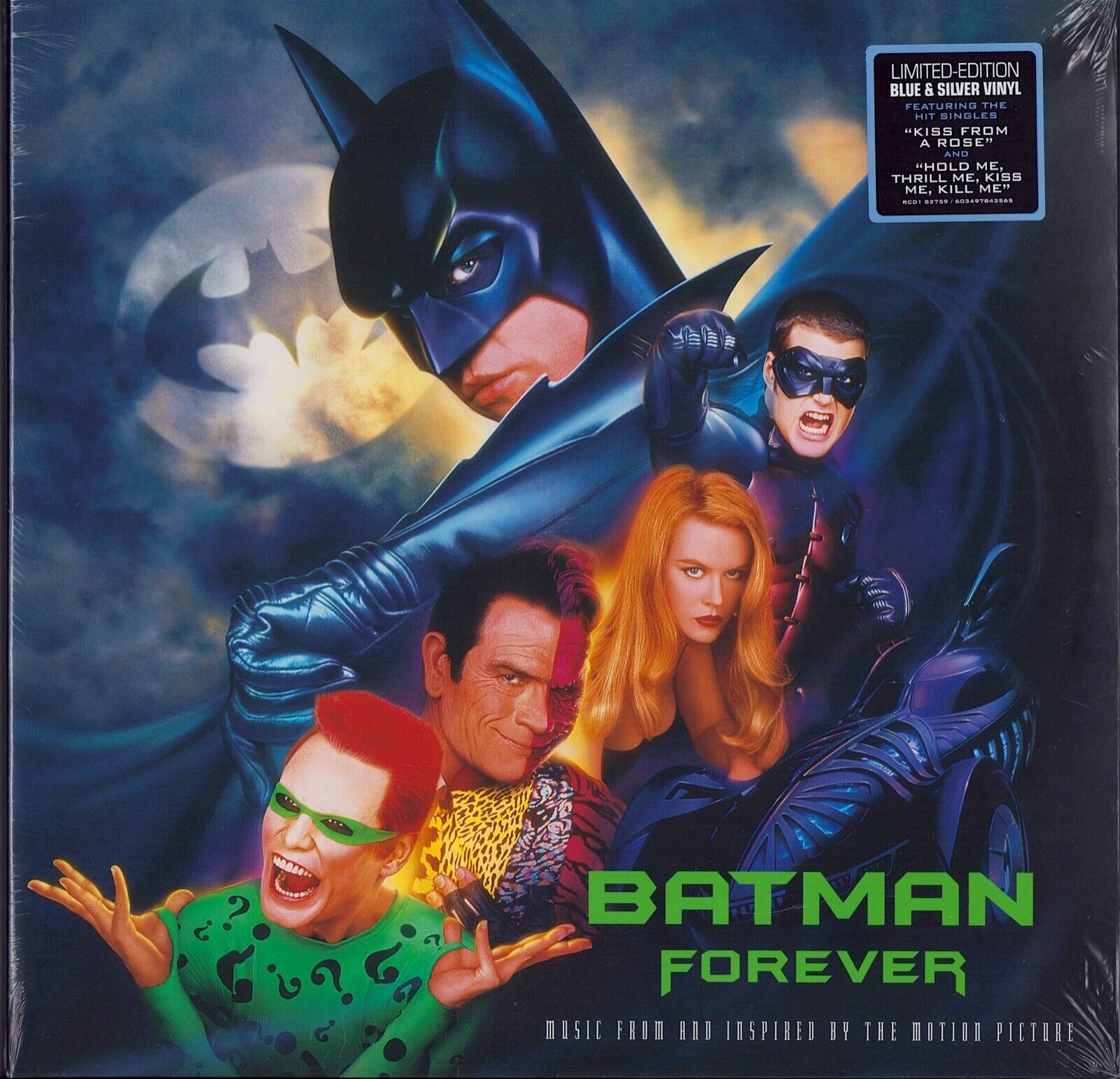 Batman Forever Music From And Inspired By The Motion Picture Blue & Silver Vinyl 2LP