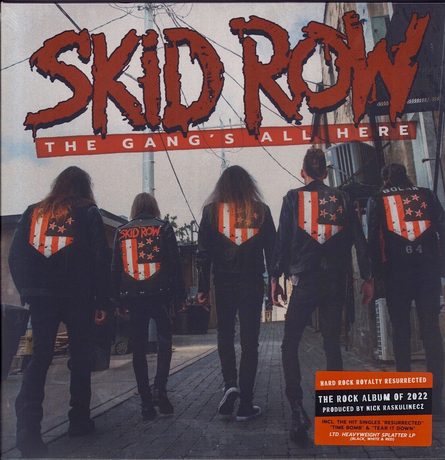 Skid Row - The Gang's All Here Black/Red/White Splattered Vinyl LP Limited Edition