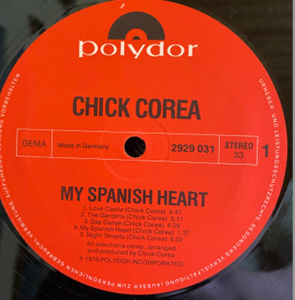 Chick Corea ‎- My Spanish Heart Vinyl 2LP